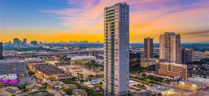 Bellaire Houston Tx event venues skyline backdrop