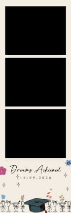 W010 Wedding Photo Booth Print Template Layout