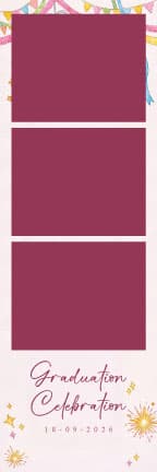 W011 Wedding Photo Booth Print Template Layout
