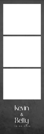 W001 Wedding Photo Booth Print Template Layout