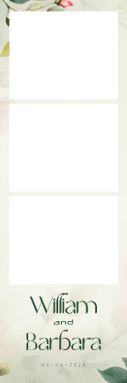 W002 Wedding Photo Booth Print Template Layout