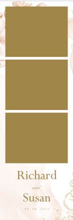 W004 Wedding Photo Booth Print Template Layout