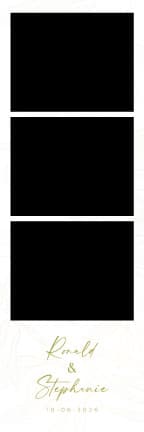 W005 Wedding Photo Booth Print Template Layout