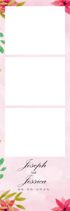 W007 Wedding Photo Booth Print Template Layout