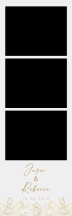 W008 Wedding Photo Booth Print Template Layout