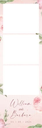 W010 Wedding Photo Booth Print Template Layout