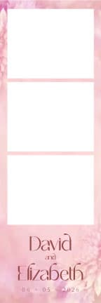 W011 Wedding Photo Booth Print Template Layout