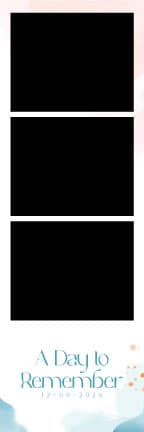 W013 Wedding Photo Booth Print Template Layout