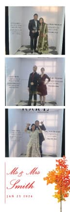 W014 Wedding Photo Booth Print Template Layout