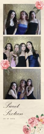 W015 Wedding Photo Booth Print Template Layout