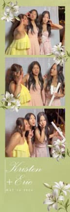 W016 Wedding Photo Booth Print Template Layout