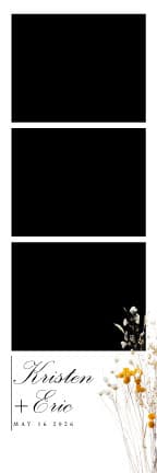 W019 Wedding Photo Booth Print Template Layout