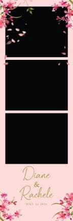 W021 Wedding Photo Booth Print Template Layout