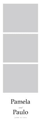 W024 Wedding Photo Booth Print Template Layout
