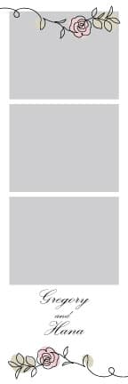 W026 Wedding Photo Booth Print Template Layout