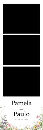 W027 Wedding Photo Booth Print Template Layout