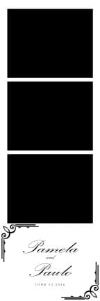 W028 Wedding Photo Booth Print Template Layout