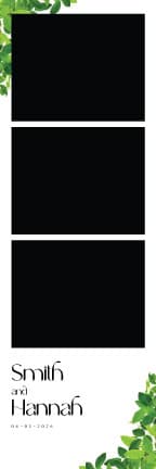W030 Wedding Photo Booth Print Template Layout