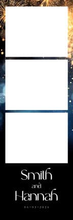 W032 Wedding Photo Booth Print Template Layout