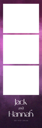 W033 Wedding Photo Booth Print Template Layout