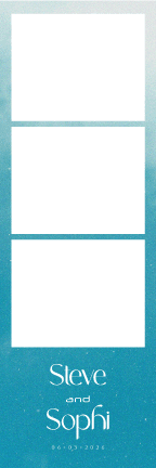 W034 Wedding Photo Booth Print Template Layout