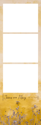 W035 Wedding Photo Booth Print Template Layout