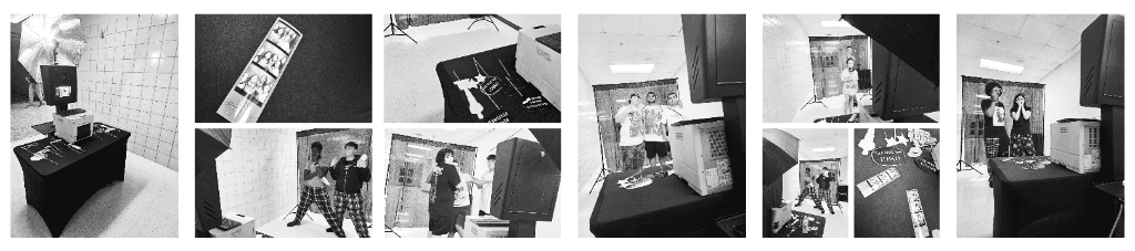 Photo booth moment